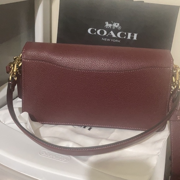 Coach Tabby leather shoulder bag  26  Wine - Picture 6 of 16